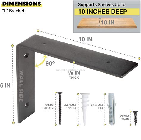 metal j brackets 10 inch shelving|j brackets for hanging boards.